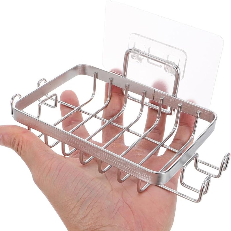 304 Stainless Steel Soap Dish Wall Mounted Shower Soap Rack with Drainage for Bathroom Storage - Image 3